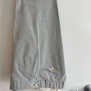 Steven Alan Blue & Cream Straight-Leg Slacks